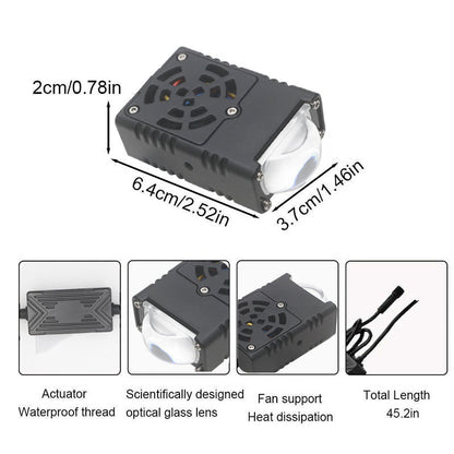 Car grille lamp middle grid lamp car led middle grid double color spotlight motorcycle led spotlight car l ed headlight