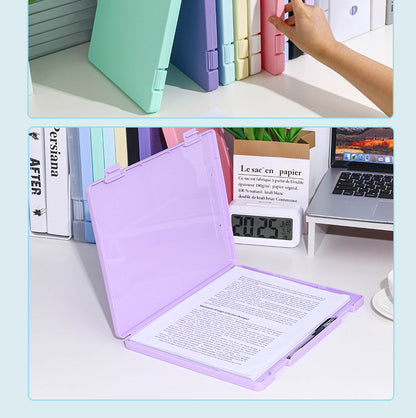 Plastic board folder file box copy writing board storage box A4 data box PP transparent office supplies finishing box