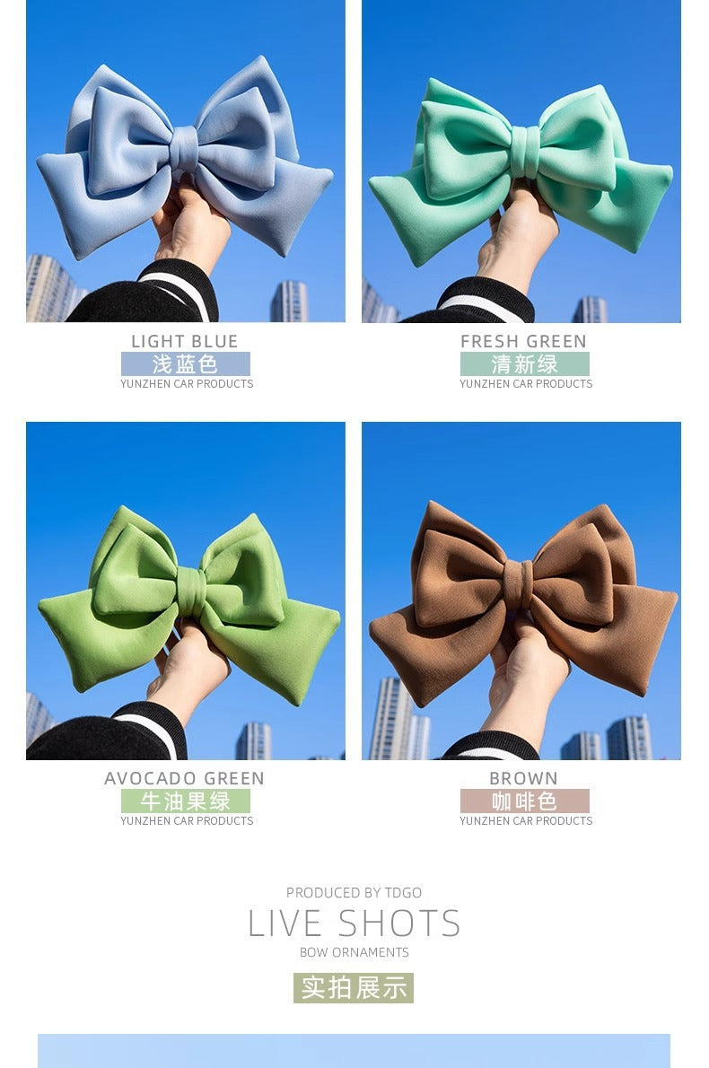 Motorcycle helmet decorations bow electric car battery car full helmet decorative accessories net red accessories women wholesale