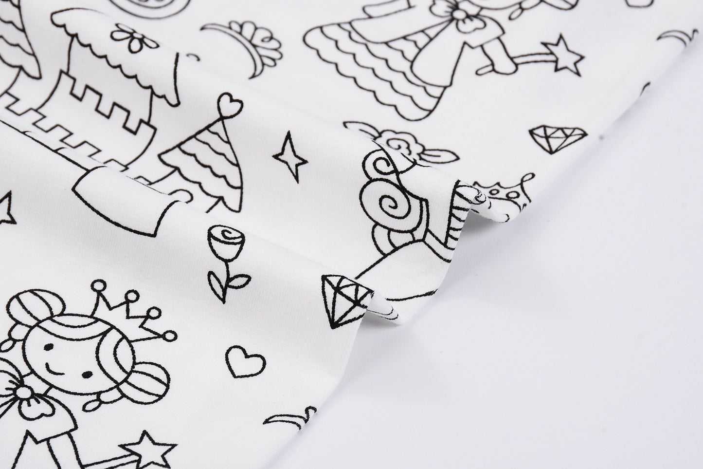 Foreign Trade Independent Stand Pull-Up Cotton Girls Sketch Coloring Comfortable Kidsren's Set Fun DIY Hand-Painted Class a Graffiti
