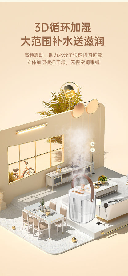 Cross-Border Desktop Humidifier for Home Bedroom Extra Large Capacity Ambient Light Double Nozzle Extra Large Mist Volume Sprayer Dropshipping
