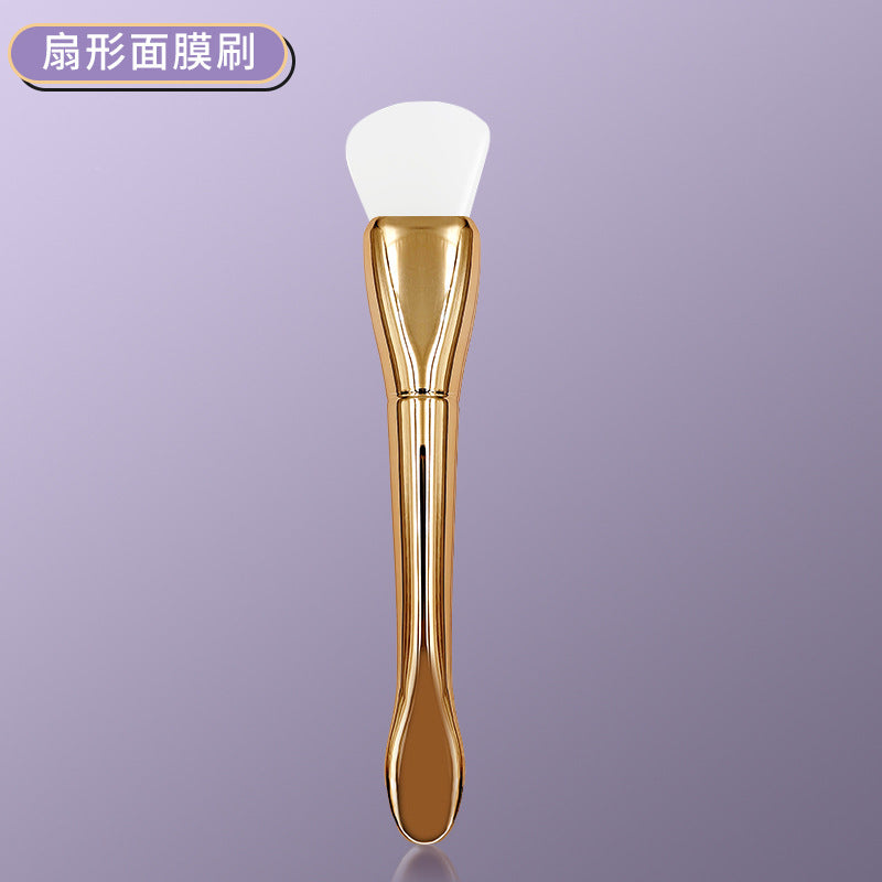 New Silver Rod silicone mask brush multifunctional beauty makeup brush ultra-thin flat head coating foundation brush mud film brush