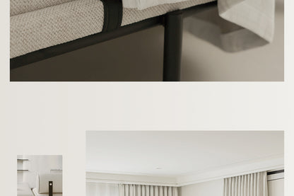 Cream Style Jacquard Curtain for Bedroom Premium Chenille Shading Living Room Bedroom French Light Luxury Shaoxing Curtain