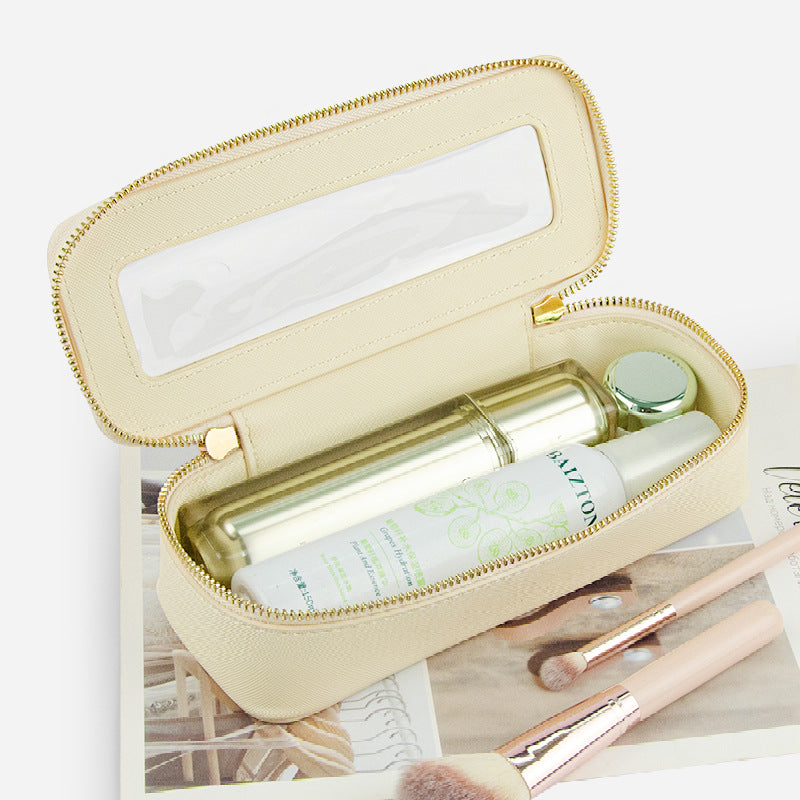 Small single custom high-level cosmetic brush storage box cross-border exquisite beauty storage bag portable texture cosmetic bag