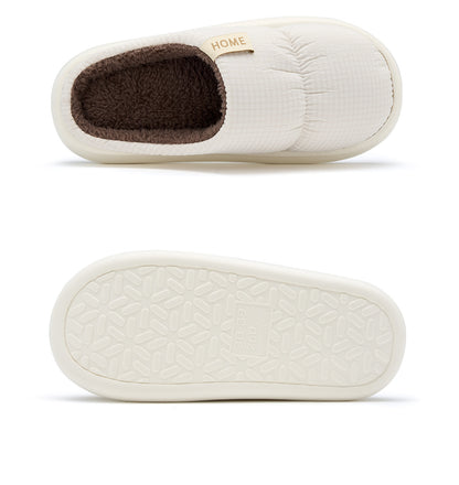 Waterproof Cotton Slippers for Men, Home Use, Autumn and Winter 2026 New Model, Indoor Home Warm Thick-Soled Warm Cotton Slippers for Men