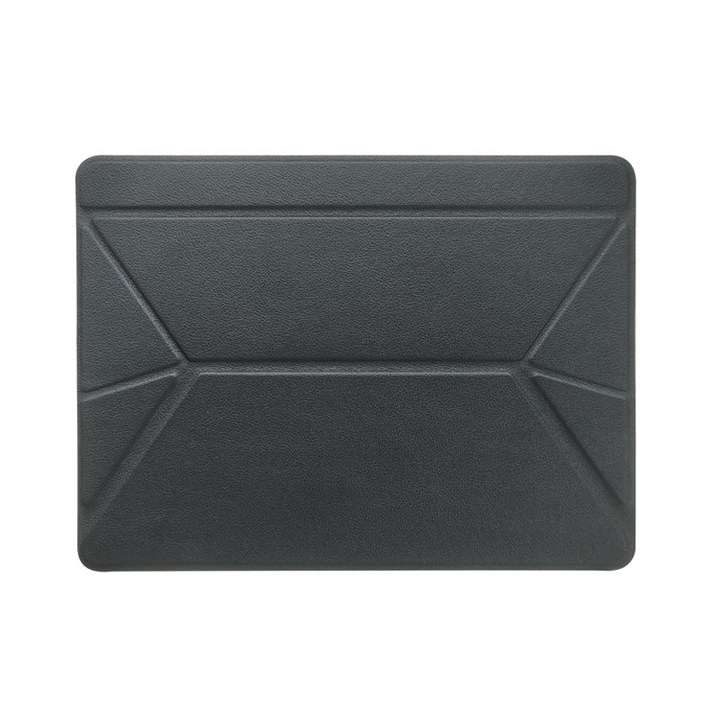 Laptop Leather Folding Stand, Cooling, Portable Desktop, Dual-Angle, Creative, Portable, Invisible Folding Stand