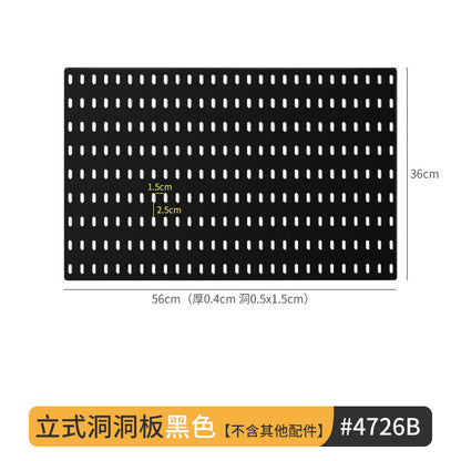 Desktop Perforated Board Storage Rack Organizer Office Partition Workstation Desk Stationery Organizer Shelf No Drilling Required