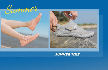New beach shoes men's and women's anti-sand quick-drying sea-catching reef shoes seaside can be launched wading water-tracing non-slip fishing shoes