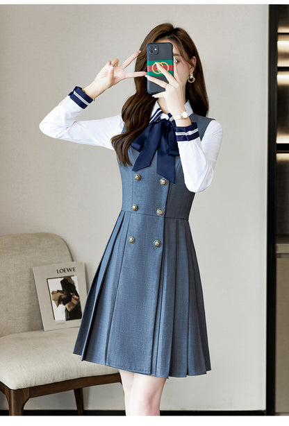 Kindergarten teacher garden clothes interview clothing dress suit group kindergarten teacher fashion temperament early education overalls women