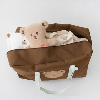 Ins Animal Head Kindergarten Bedding Storage Bag Organizer Bag Large Capacity Packing Bag Portable Travel Storage