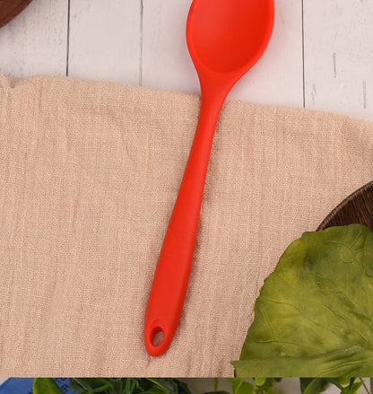 Food Grade Silicone Spoon, Kidsren's Safety Table Spoon, High Temperature Resistant Non-Stick Pan, Student Spoon, Baby Food Supplement Mixing Spoon
