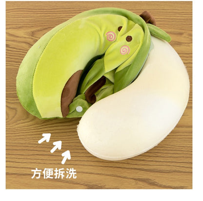 Neck Pillow Travel Memory Foam U-shaped Pillow Cartoon Gift Sponge Sleeping Neck Pillow Embroidery Slow Rebound Nap Pillow