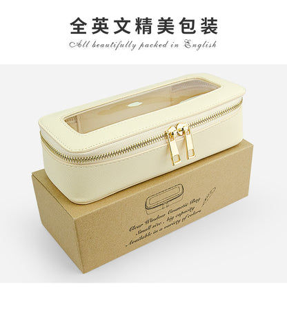 Small single custom high-level cosmetic brush storage box cross-border exquisite beauty storage bag portable texture cosmetic bag