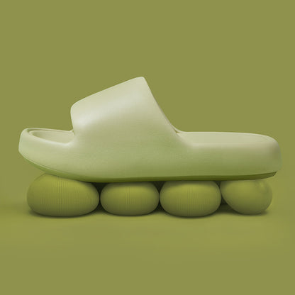 Korean Style Non-Slip Soft-Soled Eva Slippers for Women in Summer Bathroom Bathing Couples Thick-Soled Home Sandals
