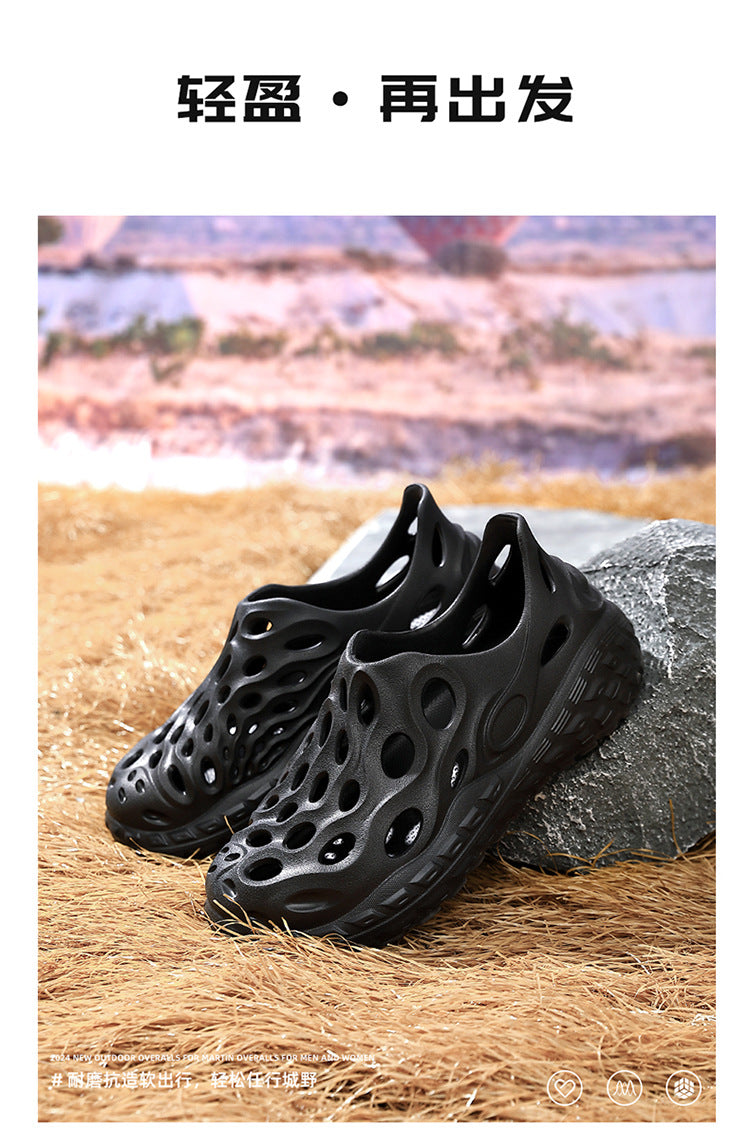 Croc Shoes Men's Summer Outer Wear for Commuting and Driving 2025 New Popular Anti-Slip Summer Eva Sandals That Feel Like Stepping on Shit