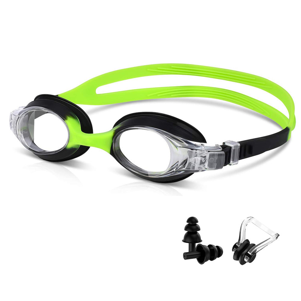 Children's swimming goggles HD waterproof anti-fog swimming glasses silicone swimming goggles cross-border Amazon explosions manufacturers wholesale