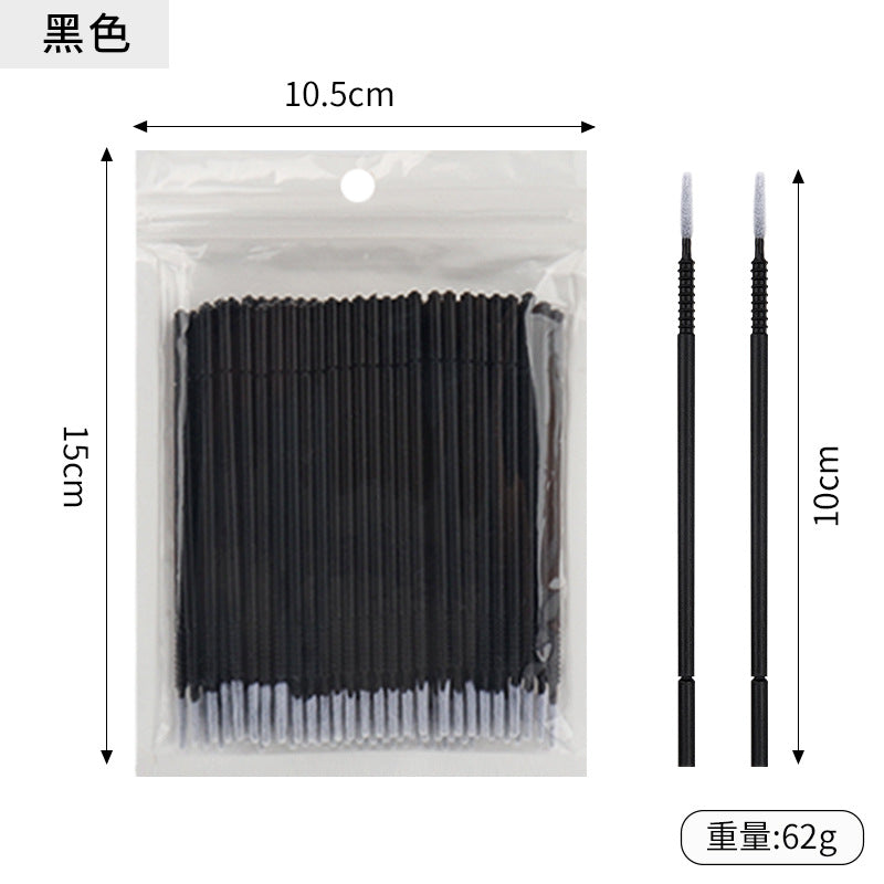 New wholesale long head cotton swab eyelash tattoo nail cleaning cotton swab eyelash disposable long thread cotton swab
