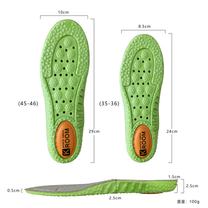 Manufacturer Wholesale Zoom Sports Insoles for Men Boost Popcorn Military Training Shock-Absorbing Breathable High-Elastic Insoles
