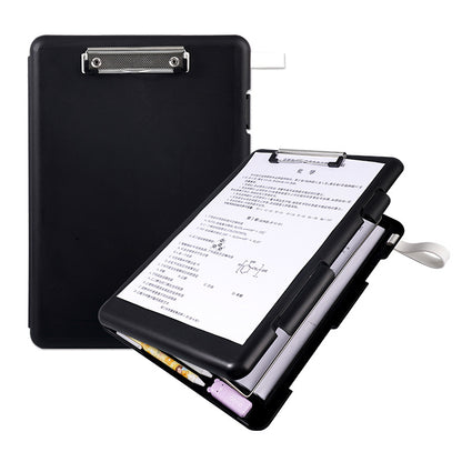 Plastic board folder file box copy writing board storage box A4 data box PP transparent office supplies finishing box