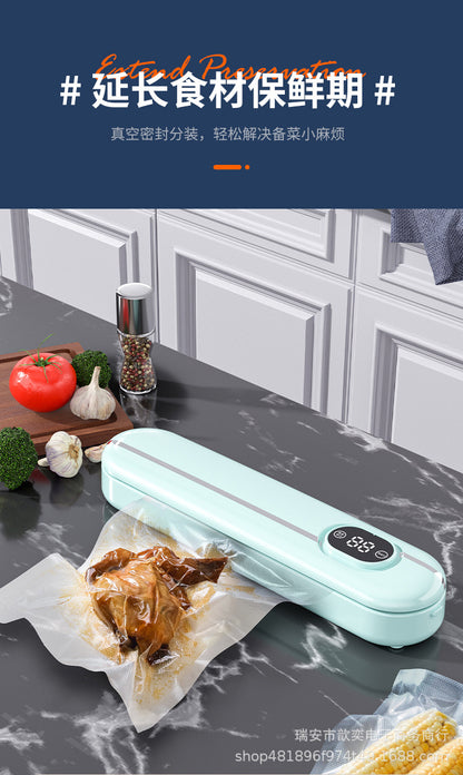 Cross-border vacuum packaging machine household automatic vacuum sealing machine small mini plastic sealing machine portable kitchen fresh-keeping Machine
