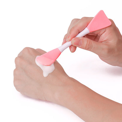 Double-Ended Silicone Mask Brush, Facial Cleansing Massage Brush, Mud Mask Application, Facial Homemade Soft Mask Tool Special Brush