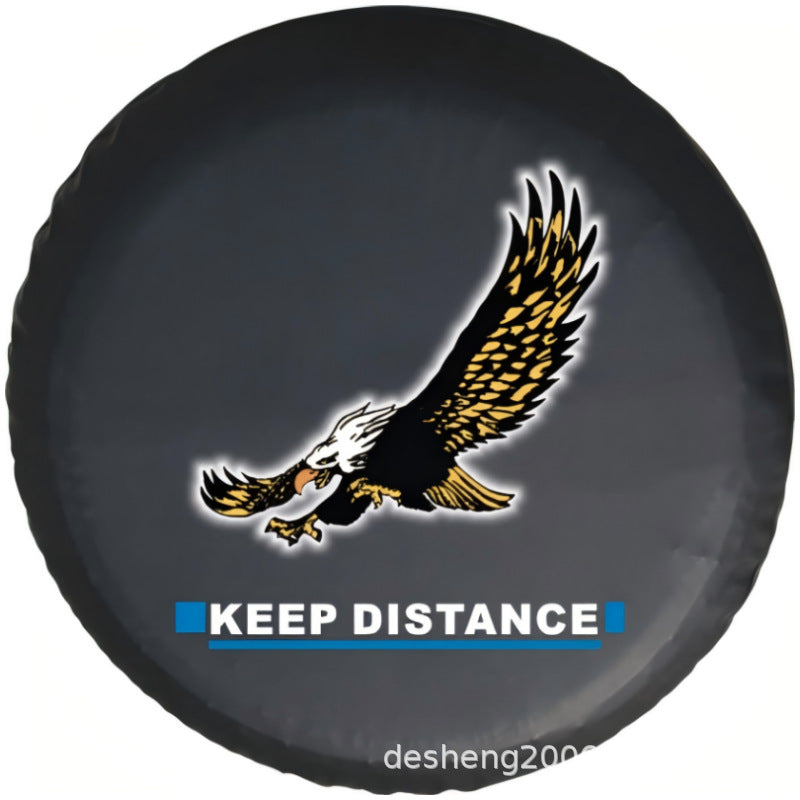 Source factory car tire protective cover tire cover spare tire cover protective cover thickened tire cover all black tire cover