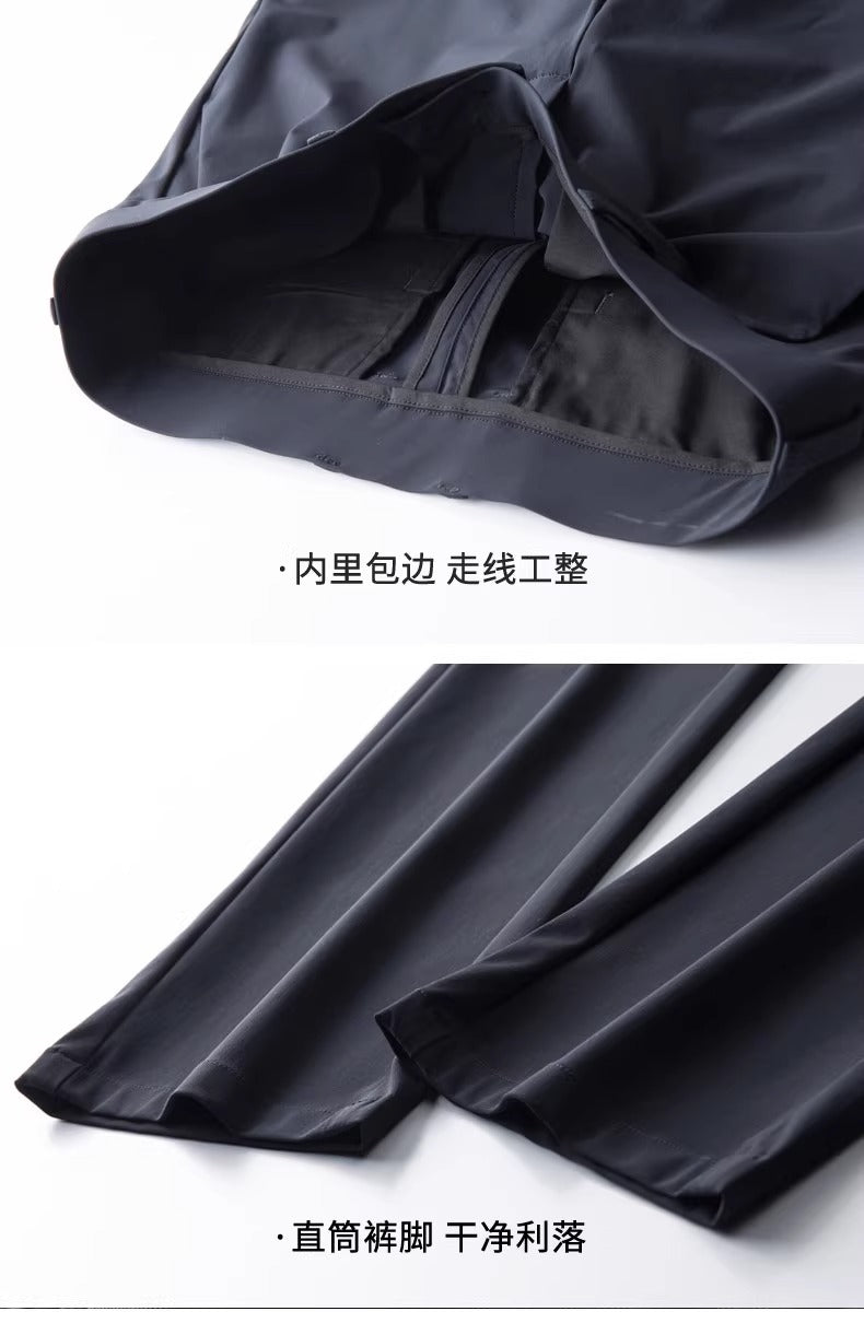 Wholesale Men's Business Wear Slim-fit Pants Summer Casual Men's Wear Youth Work Dress Black Workwear Pants