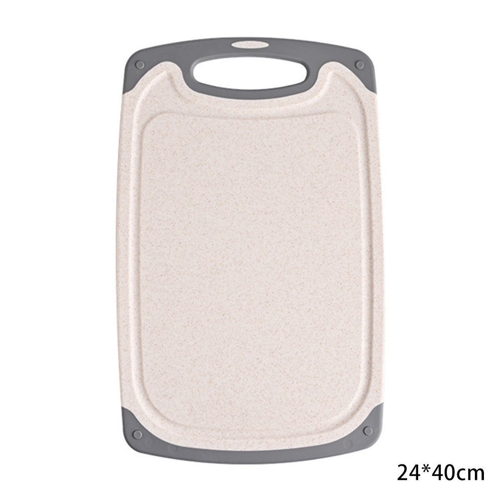 Cross-border wheat straw cutting board kitchen multifunctional double-sided cutting board cutting board chopping board 3 suit food supplement board