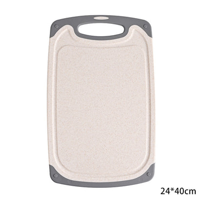 Cross-border wheat straw cutting board kitchen multifunctional double-sided cutting board cutting board chopping board 3 suit food supplement board