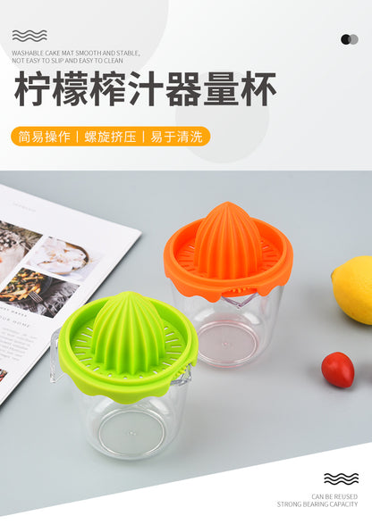 Multifunctional Lemon Manual Juicer with Measuring Cup Easy to Clean Orange Fruit Juicer Juicer Lemon Press