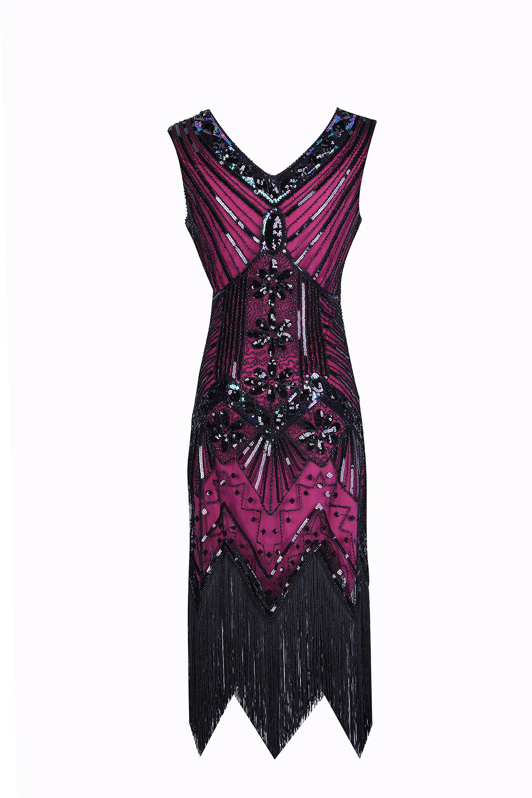 S-4Xl Amazon Wish Real Shot 1920S Retro Sequin Dress Handmade Beaded Tassel Plus Size Evening Dress