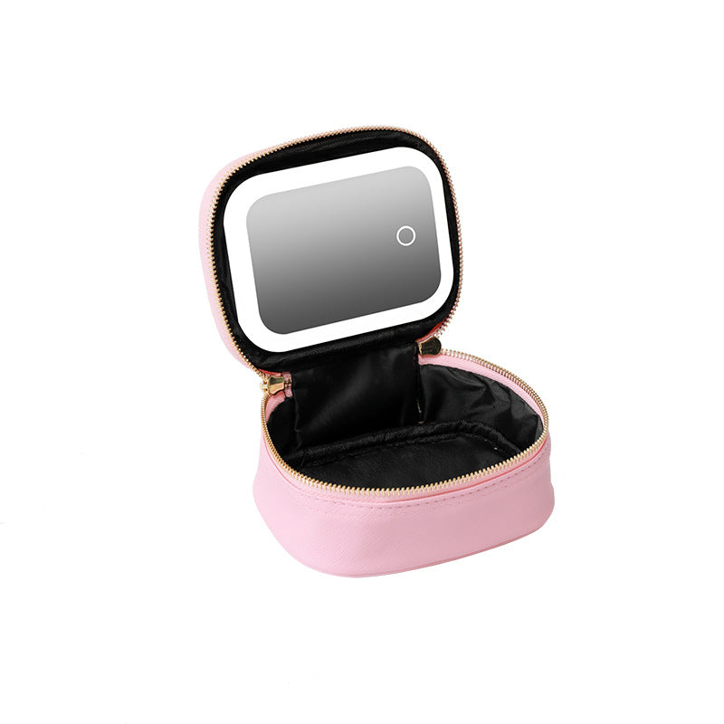 Cosmetic Bag with LED Light Portable small size Cosmetic Case Travel Cosmetic Storage Box