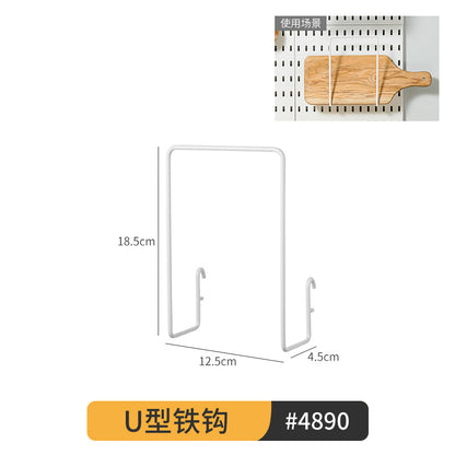 Desktop Perforated Board Storage Rack Organizer Office Partition Workstation Desk Stationery Organizer Shelf No Drilling Required