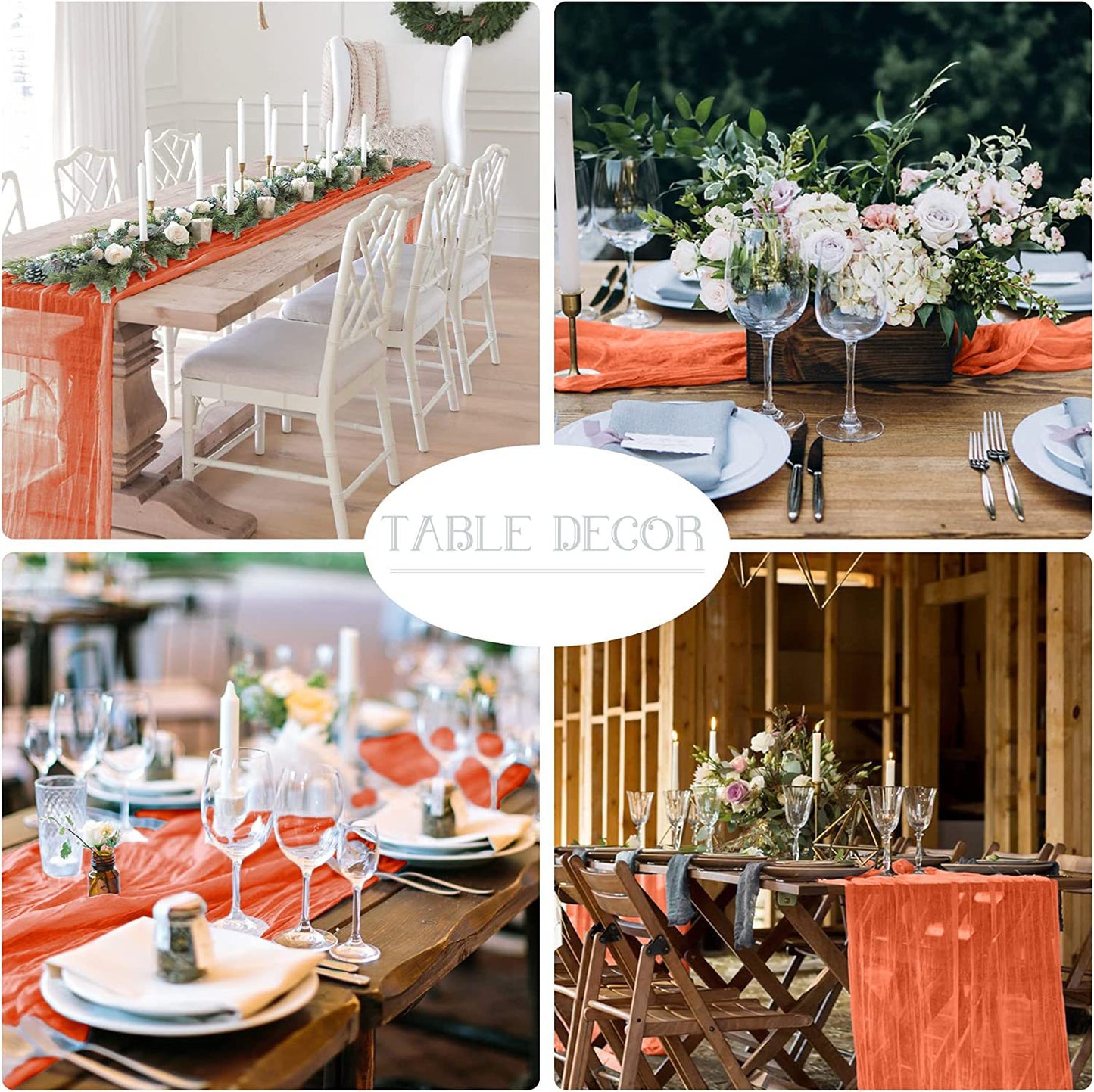 Bali Crepe Table Flag Foreign Trade Western Tablecloth Light Luxury High-End Wedding Party Decoration Pleated Table Flag Wholesale