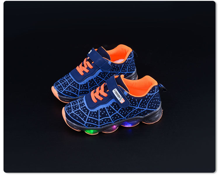 Spring and Autumn Kidsren's Shoes, Kidsren's Luminous Light Shoes, Men's and Women's Running Shoes, Baby Flash Shoes, Led Light-Up Sports Shoes, Mesh