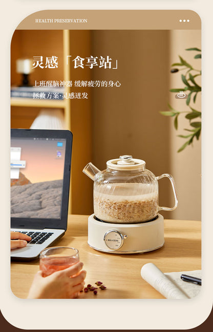Health Pot Multi-functional Home Office Full Glass Flower Tea Pot Large Capacity Kettle Boiling Tea Pot Gift Box Gift