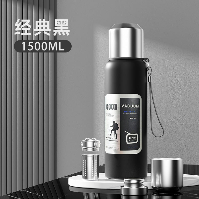 316 stainless steel liner large capacity vacuum all-steel thermos cup outdoor travel mountaineering fitness portable thermos pot