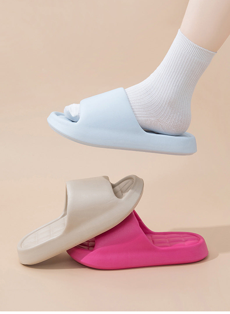 Stepping on excrement feeling sandals and slippers women's summer new home non-slip bathroom home men's eva cool tray factory wholesale cross-border
