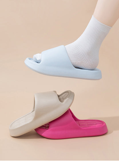 Stepping on excrement feeling sandals and slippers women's summer new home non-slip bathroom home men's eva cool tray factory wholesale cross-border
