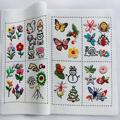 Cross-Border Popular Original Stitchbook Needlework Handmade Embroidery Needlework DIY Embroidery Book Embroidery Material Kit