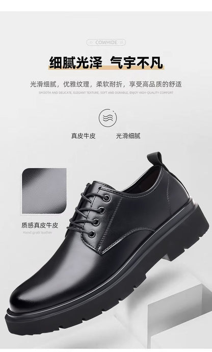 [100% full cowhide] special clearance processing leather shoes men's shoes genuine leather soft bottom non-slip business casual shoes