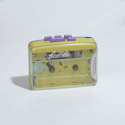 Bayin Box Cross-Border Transparent Retro Tape Player Recorder Walkman Headphone Player Tape Player Radio