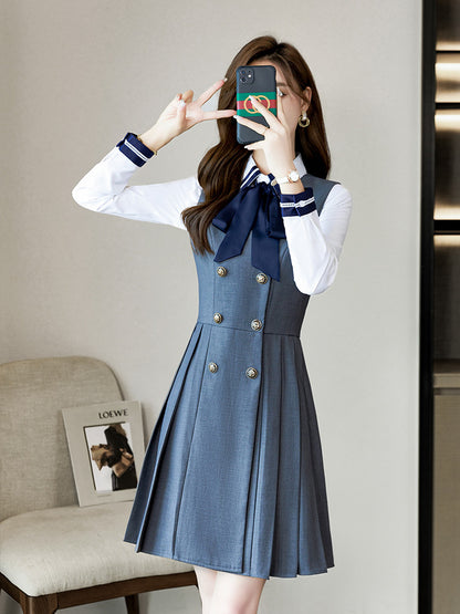 Kindergarten teacher garden clothes interview clothing dress suit group kindergarten teacher fashion temperament early education overalls women