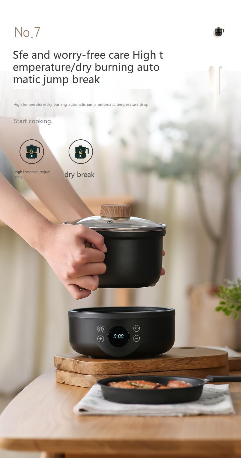 Cross-border 110V/220V English packaging household full-automatic multifunctional split 1.8-liter electric cooking pot European, British and American regulations