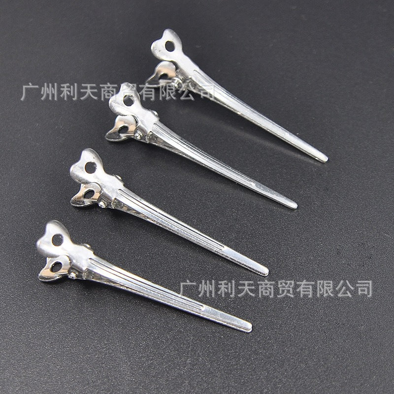 70 aluminum plate hairpin hairpin positioning clip partition clip hand push corrugated clip bangs clip modeling clip long mouth clip
