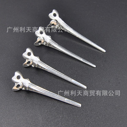 70 aluminum plate hairpin hairpin positioning clip partition clip hand push corrugated clip bangs clip modeling clip long mouth clip