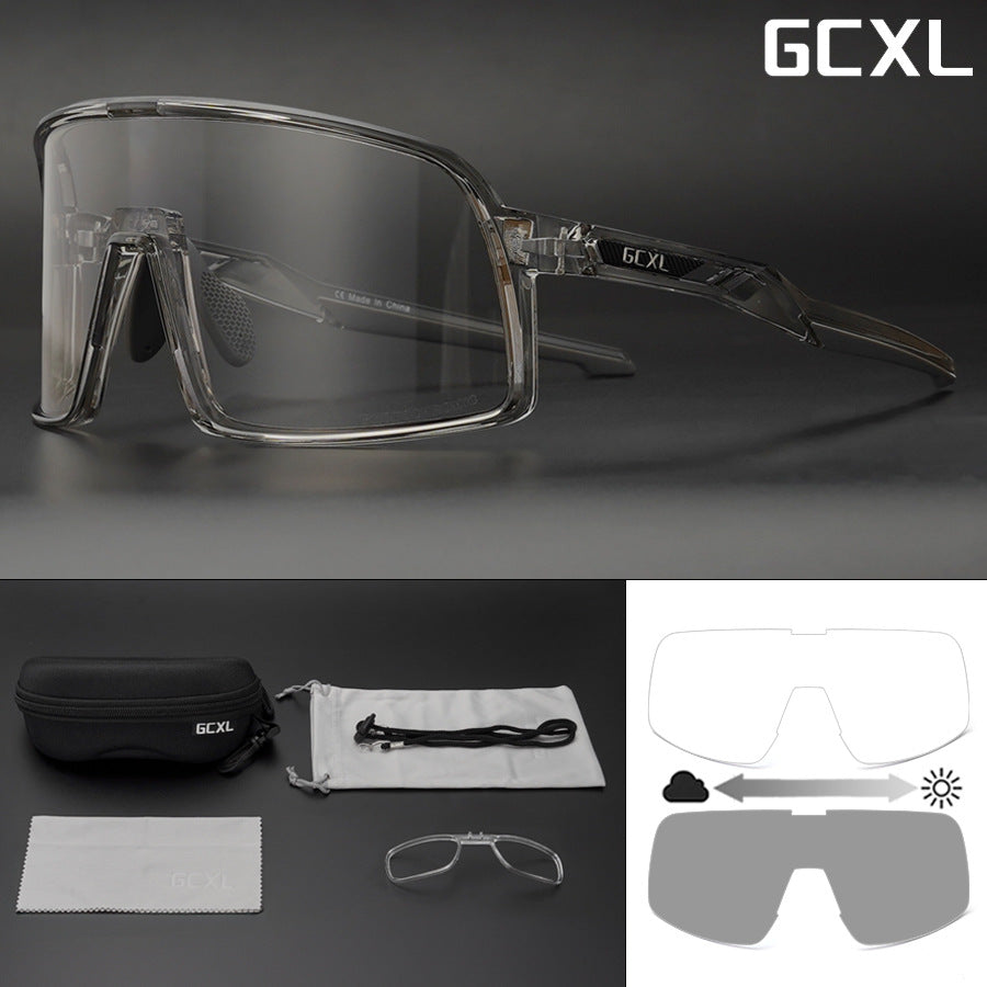 New GCXL color-changing riding glasses road bike outdoor sports glasses night riding protective glasses
