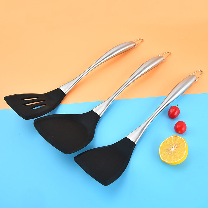Food Grade Silicone 11 Pieces Kitchenware suit Stir-frying Shovel Non-stick Pan Silicone Colander Pot Stir-frying Spoon Soup Spoon