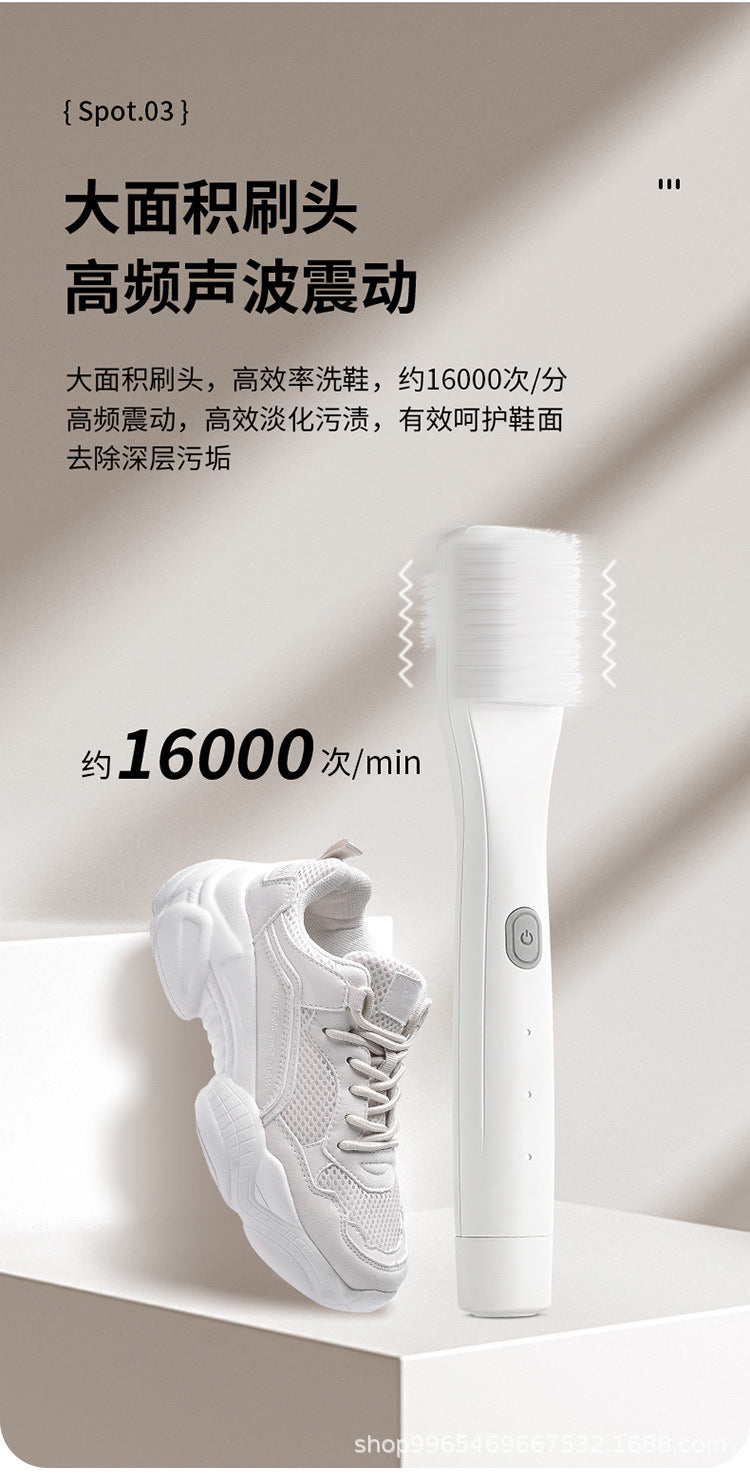 New Fully Automatic Electric Shoe Polisher Multifunctional Rechargeable Household Handheld Shoe Brush Black White