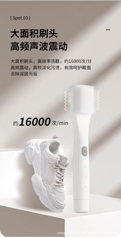 New Fully Automatic Electric Shoe Polisher Multifunctional Rechargeable Household Handheld Shoe Brush Black White